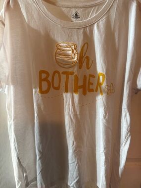 Disney White Tee with Honey-Gold Pooh Accent